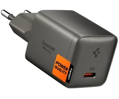 Spigen EE301EU-GAN ESSENTIAL 1 prievado tinklo įkroviklis 30W GUNMETAL