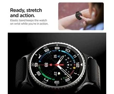 Spigen Lite Fit Band, juodas - Galaxy Watch 8 46mm/44mm/40mm