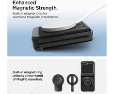 Dėklas Spigen „Tough Armor Pro Mag Magsafe Galaxy Z Flip 7 FE“ juodas
