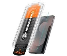 „Spigen Glass tR EZ Fit Pro HD“ 1 vnt., skaidrus – „Samsung Galaxy S25 FE“
