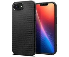 „Spigen Liquid Air“ dėklas, skirtas iPhone 16e / 17e – matinis juodas