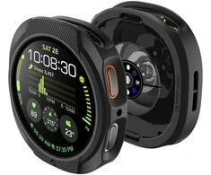 „Spigen Liquid Air“, matinis juodas - „Galaxy Watch 8“ (44 mm)
