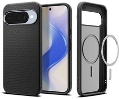 Spigen Liquid Air Mag MagSafe dėklas skirtas Google Pixel 10 / 10 Pro – matinis juodos spalvos