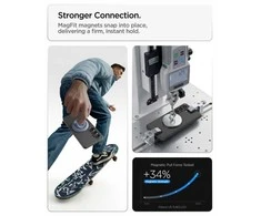 Spigen Liquid Air Mag MagSafe dėklas skirtas Samsung Galaxy S26+ – pilkos spalvos