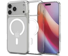 Dėklas „Spigen Liquid Crystal MagSafe“, skaidrus baltas - iPhone 17 Pro Max