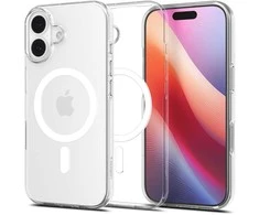 Spigen Liquid Crystal MagSafe dėklas skirtas Apple iPhone 17 – skaidrus and baltos spalvos