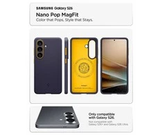 Spigen Nano Pop Mag MagSafe dėklas skirtas Samsung Galaxy S26 – mėlynos spalvos