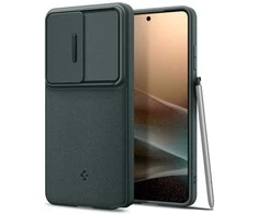 Spigen Optik Armor dėklas skirtas Samsung Galaxy S26 Ultra – žalios spalvos