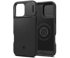 Spigen Optik Armor Mag MagSafe Apple iPhone 16 Pro Max – dėklas telefonui juodos spalvos