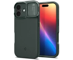 Spigen Optik Armor Mag MagSafe dėklas Apple iPhone 17 Abyss žalios spalvos