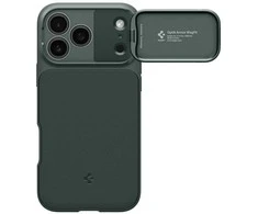 Spigen Optik Armor Mag MagSafe dėklas Apple iPhone 17 Pro Abyss žalios spalvos