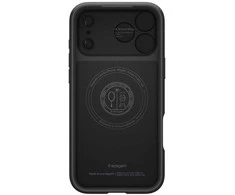 Spigen Optik Armor MagSafe dėklas skirtas Apple iPhone 17 Pro – juodos spalvos