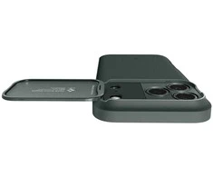 Spigen Optik Armor Mag MagSafe dėklas Apple iPhone 17 Pro Abyss žalios spalvos