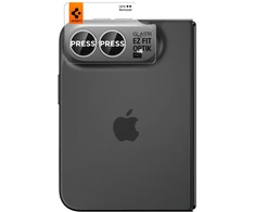 Spigen OPTIK PRO GLAS.TR EZ FIT KAMEROS APSAUGA 2-PACK IPHONE DUO STAR Baltas