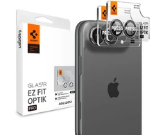 Spigen OPTIK PRO GLAS.TR EZ FIT KAMEROS APSAUGA 2-PACK IPHONE DUO STAR Baltas