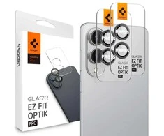 Spigen Optik Pro GLAS.TR "Ez Fit" 2-pack Camera Cdėklas skirtas Samsung Galaxy S25 Edge – juodos spalvos