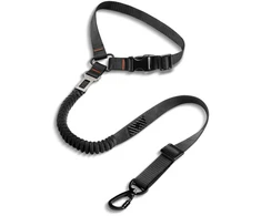 Spigen PS100 Universal Car Seat Belt Holder for pets juodos spalvos