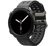 „Spigen Rugged Armor“, matinis juodas - „Galaxy Watch 8“ (40 mm)