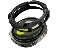 Spigen Rugged Armor, matinis juodas - Galaxy Watch 8 (44 mm)