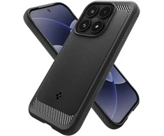 Spigen RUGGED Armor dėklas telefonui Xiaomi 17 matinės juodos spalvos