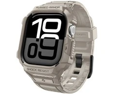 Spigen Rugged Armor ”Pro” V2 Apple Watch 10 / 11 (46 mm) Dune rusvai gelsvas