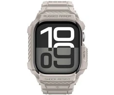 Spigen Rugged Armor ”Pro” V2 Apple Watch 10 / 11 (46 mm) Dune rusvai gelsvas