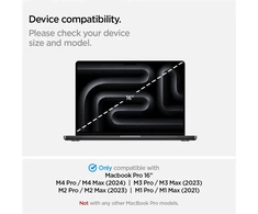 Spigen „SafeView“ 1 pakuotė – „MacBook Pro 16“ M4 2024/M3 2023/M2 2023/M1 2021