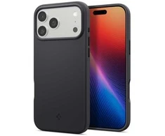 Spigen Silicone Fit MagSafe dėklas skirtas Apple iPhone 17 Pro – juodos spalvos