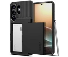 Spigen Slim Armor CS dėklas Samsung Galaxy S26 Ultra juodos spalvos