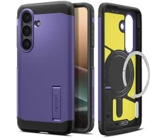Spigen Tough Armor Mag MagSafe dėklas Samsung Galaxy S26+ Plus pelenų violetinės spalvos