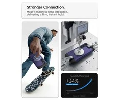 Spigen Tough Armor Mag MagSafe dėklas Samsung Galaxy S26+ Plus pelenų violetinės spalvos