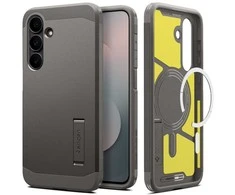 Spigen Tough Armor Mag MagSafe dėklas skirtas Samsung Galaxy S25 FE – Graphite