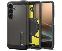 Spigen Tough Armor Mag MagSafe dėklas skirtas Samsung Galaxy S26+ – pilkos spalvos