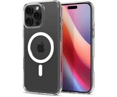 Spigen Ultra Hybrid Mag MagSafe iPhone 16 Pro – dėklas telefonui, baltos spalvos