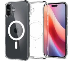 Spigen Ultra Hybrid MagSafe Apple iPhone 16 – dėklas telefonui baltos spalvos