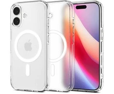 Spigen Ultra Hybrid MagSafe dėklas skirtas Apple iPhone 17 – baltos spalvos