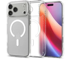 Spigen Ultra Hybrid MagSafe dėklas skirtas Apple iPhone 17 Pro – baltos spalvos