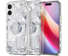 Spigen Ultra Hybrid MagSafe dėklas skirtas Apple iPhone 17 Zero One – baltos spalvos