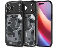 Spigen Ultra Hybrid MagSafe dėklas skirtas Apple iPhone 17 Pro Zero One – juodos spalvos
