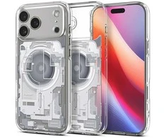 Spigen Ultra Hybrid MagSafe dėklas skirtas Apple iPhone 17 Pro Zero One – baltos spalvos
