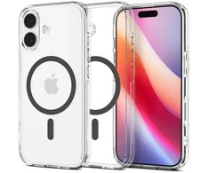 Spigen Ultra Hybrid MagSafe dėklas skirtas Apple iPhone 17 – skaidrus pilkos spalvos