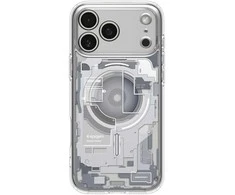 Spigen Ultra Hybrid MagSafe dėklas skirtas Apple iPhone 17 Pro Zero One – baltos spalvos
