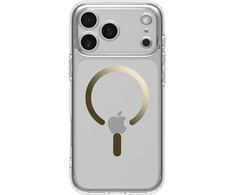 Spigen Ultra Hybrid MagSafe dėklas skirtas Apple iPhone 17 Pro – skaidrus auksos spalvos