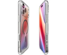 Dėklas „Spigen Ultra Hybrid MagSafe“, skaidrus grafitas – „iPhone 17 Pro Max“