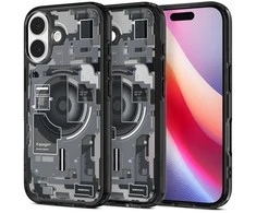 Spigen Ultra Hybrid MagSafe dėklas skirtas Apple iPhone 17 Zero One – juodos spalvos
