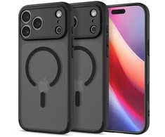 Spigen Ultra Hybrid MagSafe dėklas skirtas Apple iPhone 17 Pro – juodos spalvos