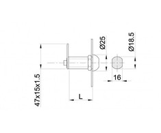 Spyna IBFM DIY 150, chromo, 16 mm