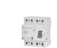 Srovės nuotėkio rėlė ETI EFI6-P4 A, 4P, 40 A, 415 V, 30 mA