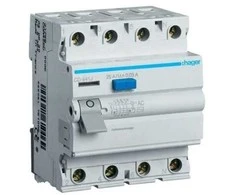 Srovės nuotėkio relė HAGER 30MA 4x25A AC
