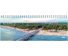 Stalinis kalendorius Timer Memo Palanga, 290x105mm, kartoninis laminuotas viršelis